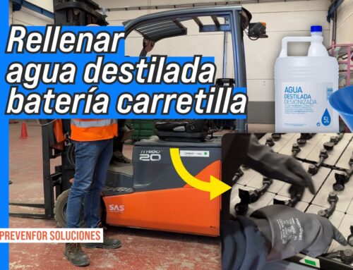 Rellenado de agua destilada en baterías de carretilla elevadora – PASO A PASO